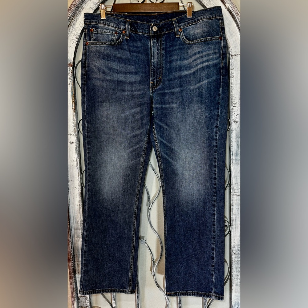Men’s Levi’s 514 Dark Wash Jeans Straight Leg 38x30 #1552